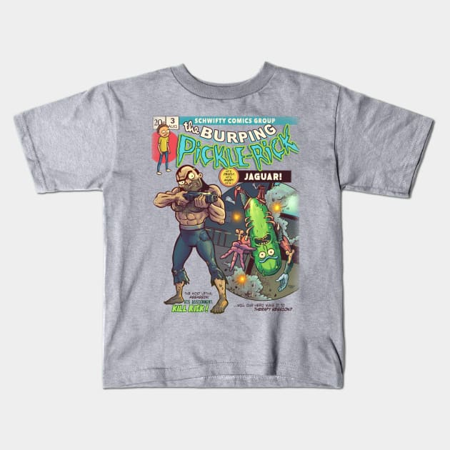 Burpin Pickle Kids T-Shirt by DonovanAlex